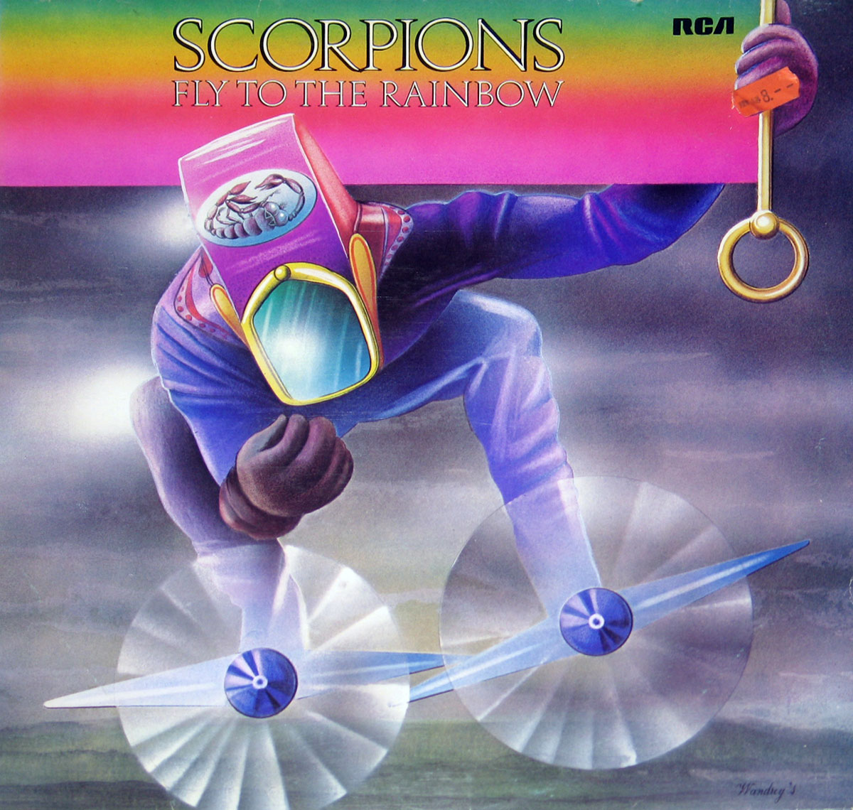 High Resolution Photos of scorpions fly to the rainbow 